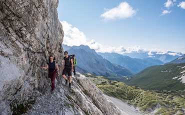 Wanderer in den Alpen