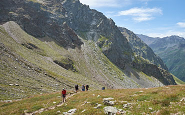 Wanderer in den Alpen