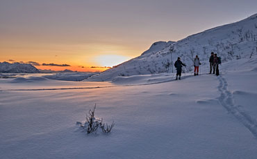 Polarnacht-Dämmerung über den Lofoten