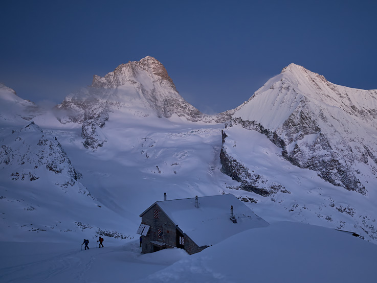 Bergpanoramen Winter