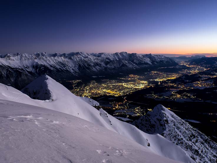 Gebirge Winter Sonnenaufgang