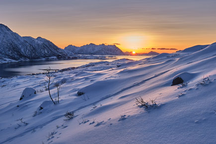 Erster Sonnenaufgang nach der Polarnacht