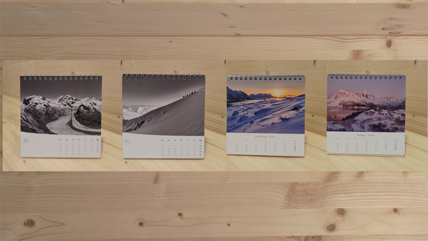 Eine Auswahl von verschiedenen Foto-Tischkalendern