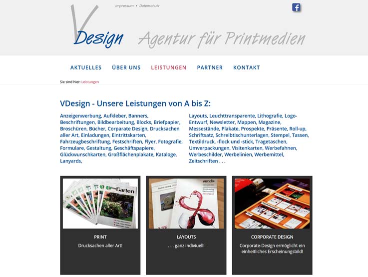 Website Agentur für Printmedien