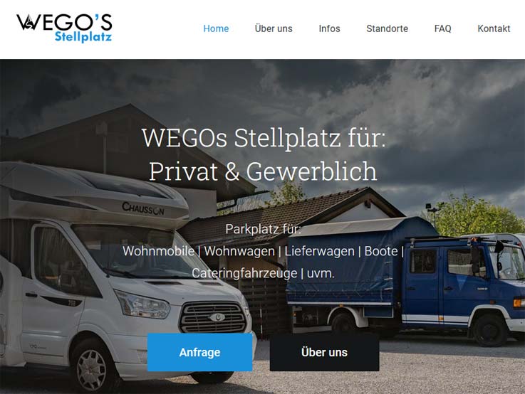 Website WEGOs Stellplatz