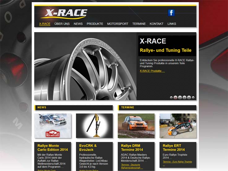 Website Motorsport Teile